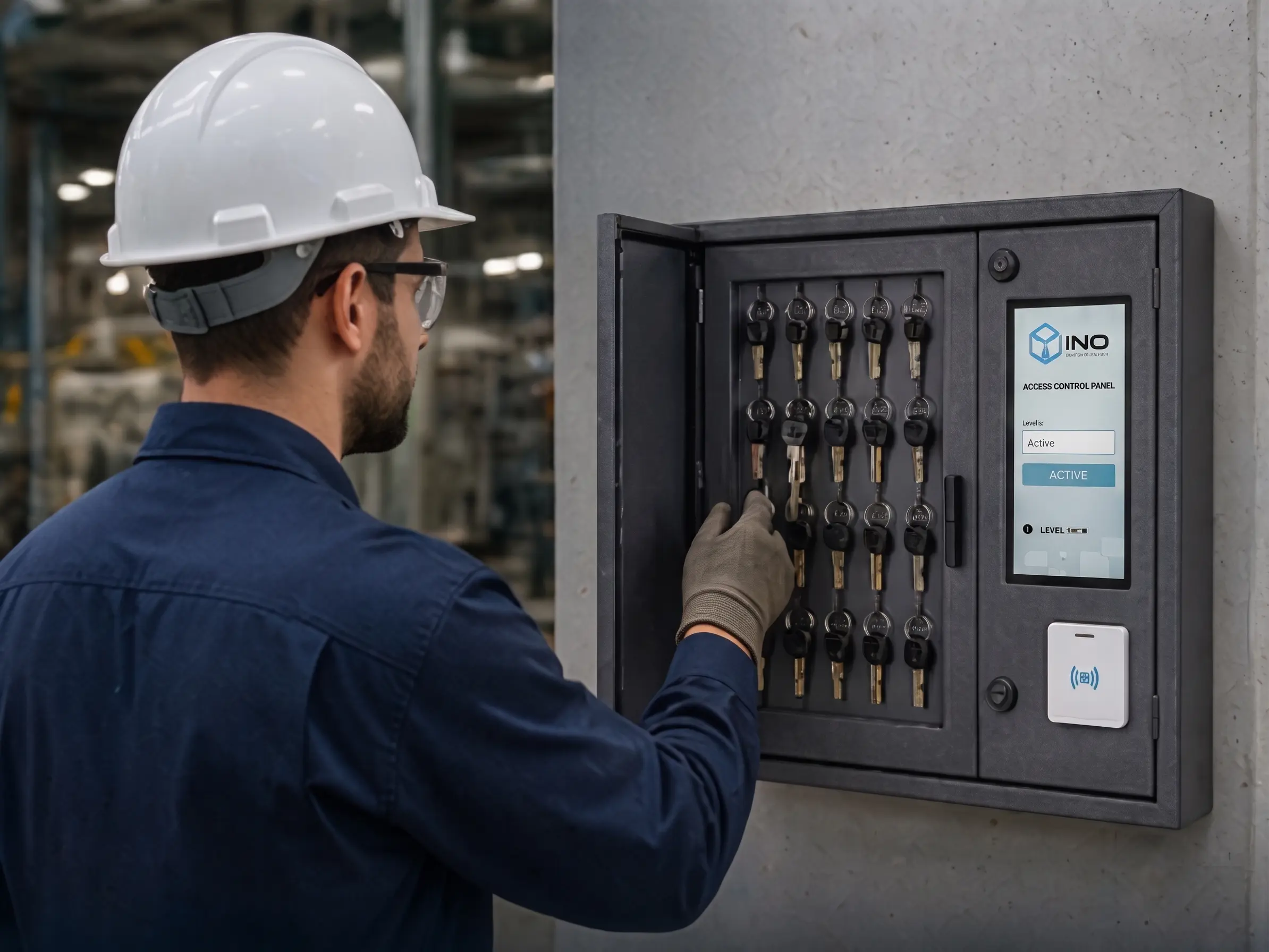 Sistema CI by INO — gabinete inteligente de gestão de chaves corporativas